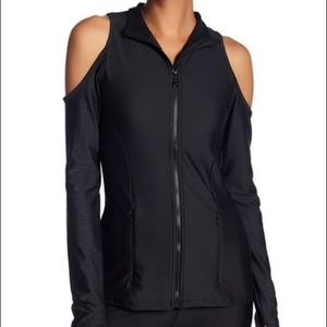 NEW C&C California Cold Shoulder Zip Jacket S